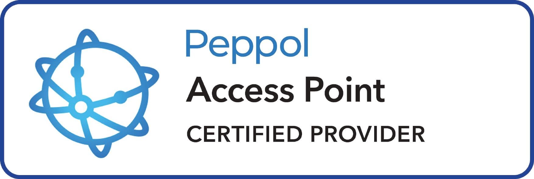 Peppol Access Point Certified Provider certificate